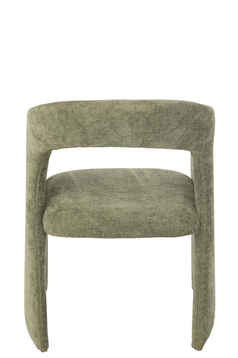 Design stoel Anijs in mintgroen - comfortabele stoffen fauteuil 80 cm