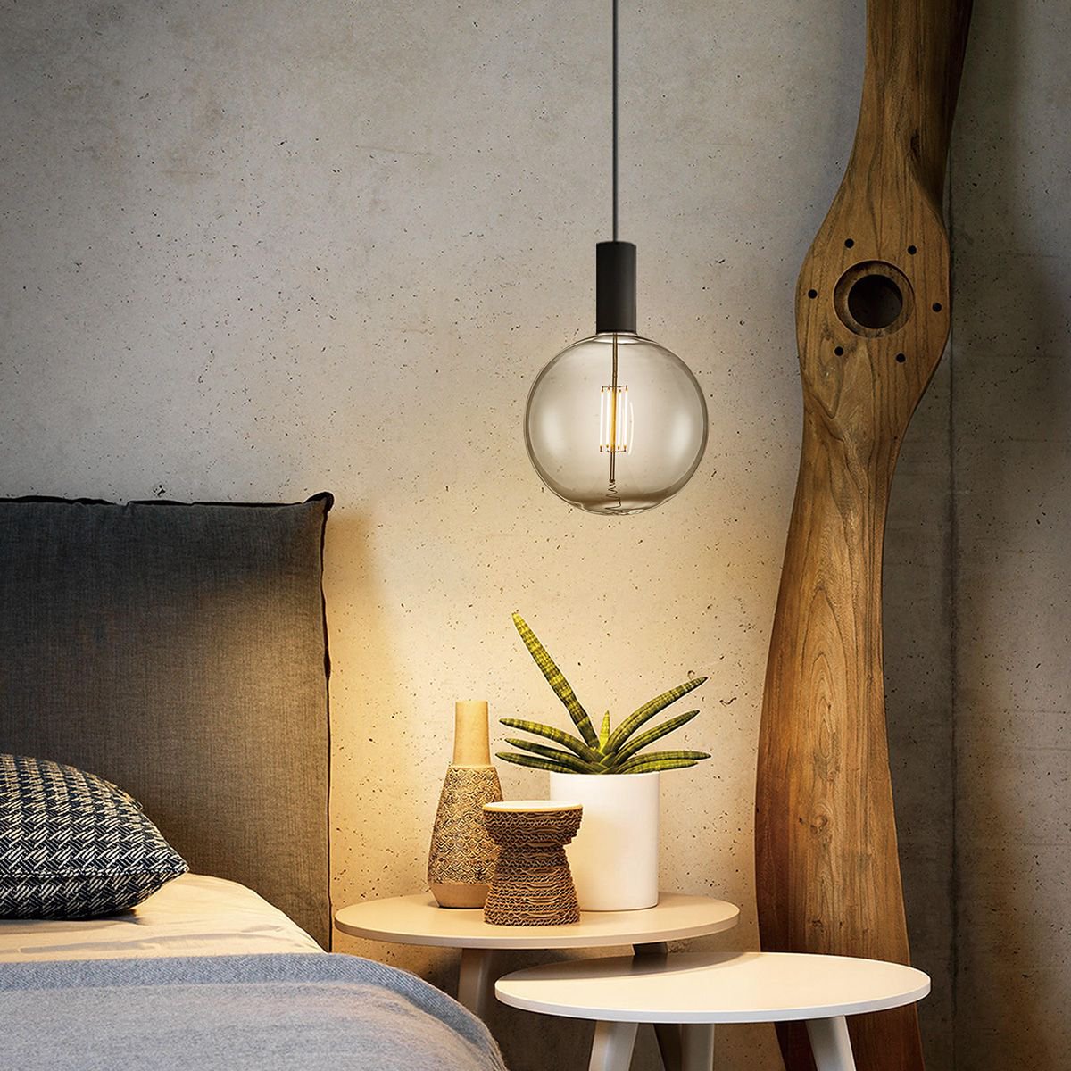Home Sweet Home dimmbare LED Carbon C E27 G180 4W 120Lm 1800K Rauch