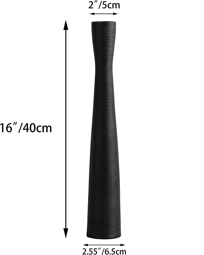 Vase Mette schwarz, in 2 Größen