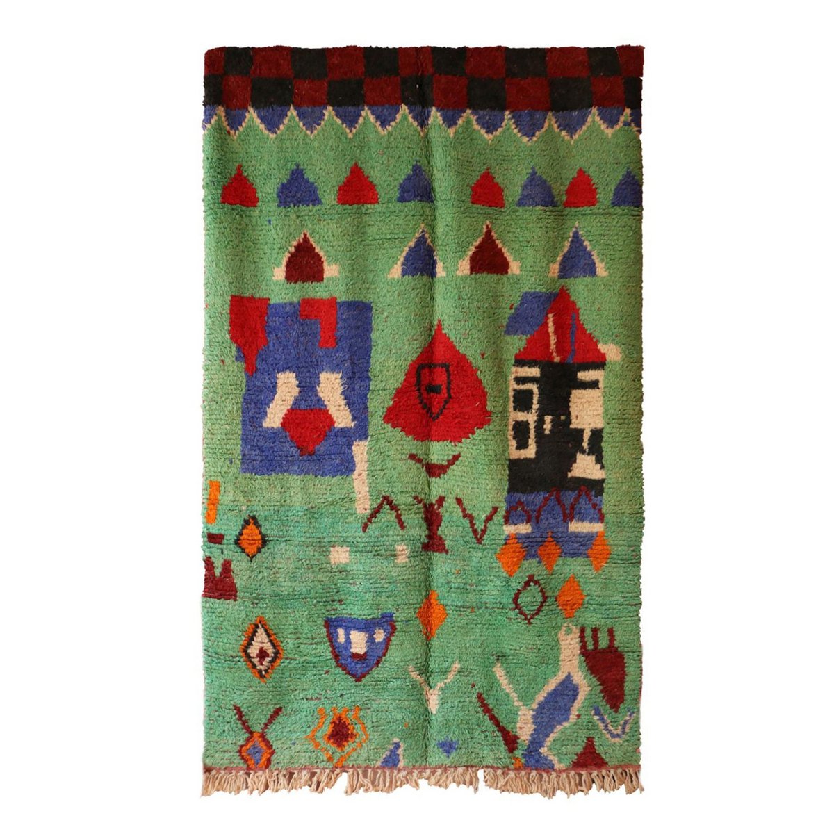 Berber Wolle Teppich in farbenfrohen Boujad 167 x 278 cm