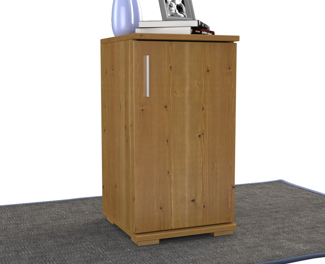 Nobis Kommode Sideboard | Anrichte | 1-Türig | 74cm hoch | 100% Bio Kiefer Massivholz