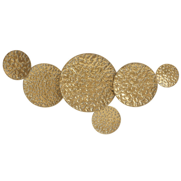 Abstract elegance: wall object 'Citala' in antique gold - a harmonious play of art