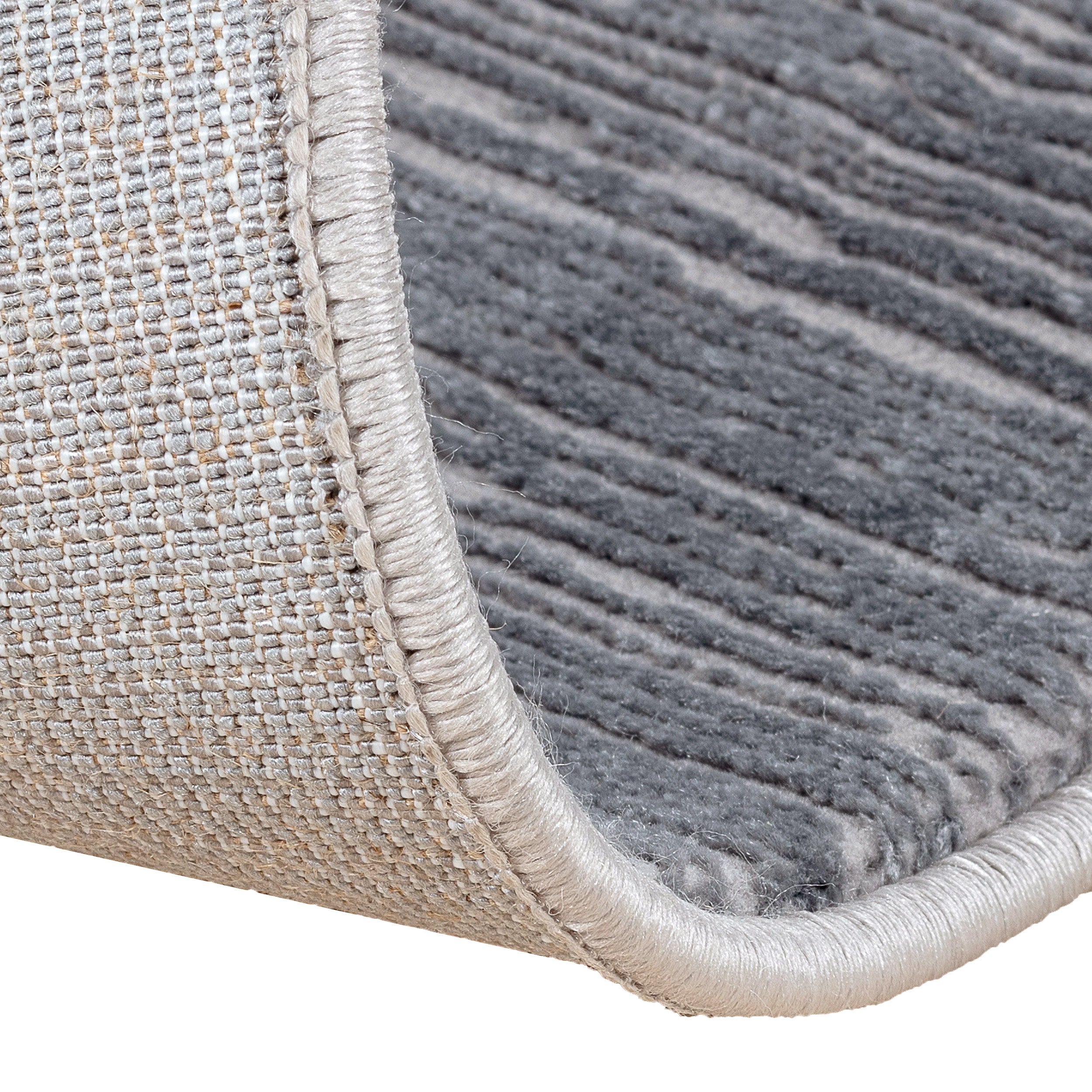 Sehrazat Premium Lima 5050 Collection Dark Grey - Moderner Designer Teppich mit 3D-Effekt