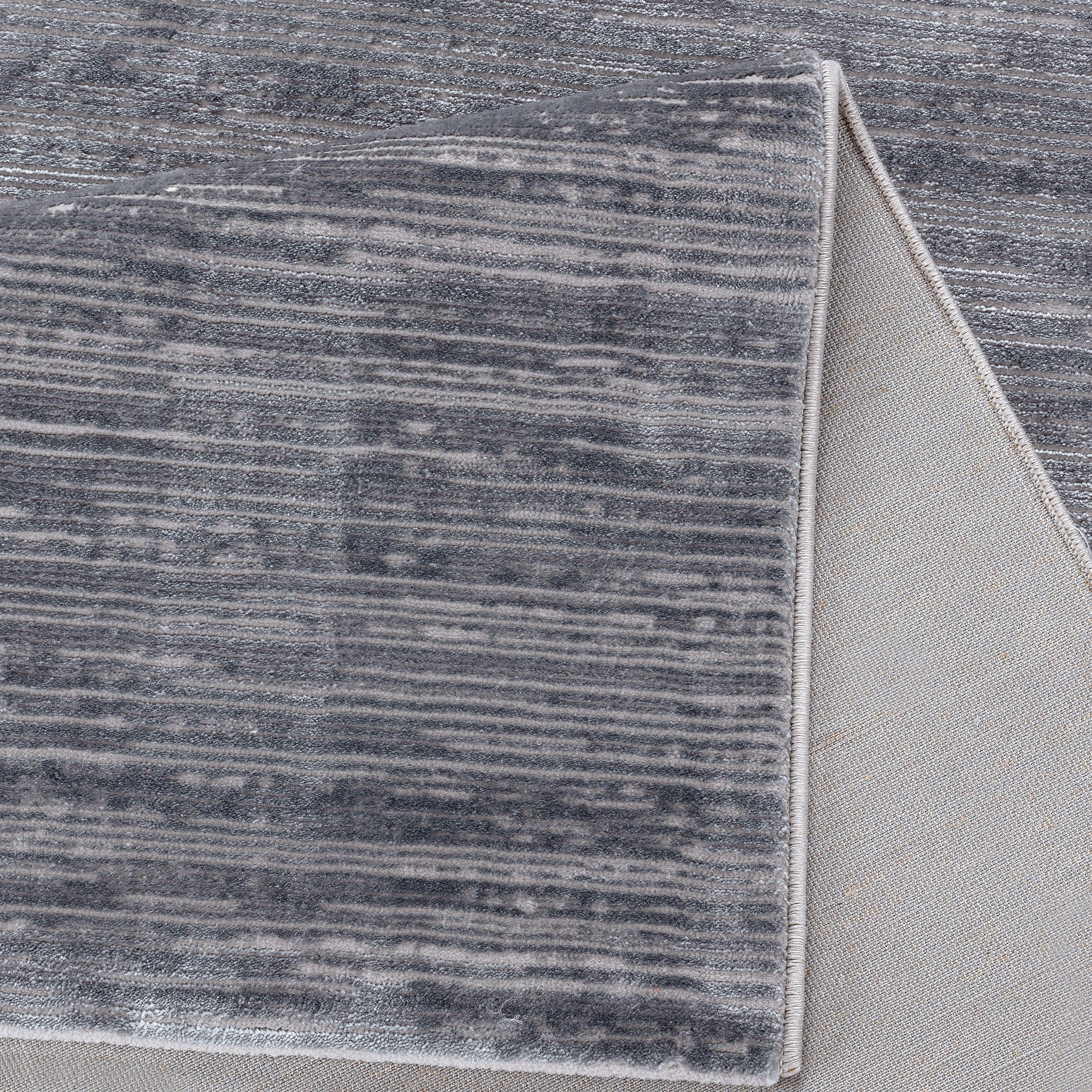 Sehrazat Premium Lima 5050 Collection Dark Grey - Moderner Designer Teppich mit 3D-Effekt