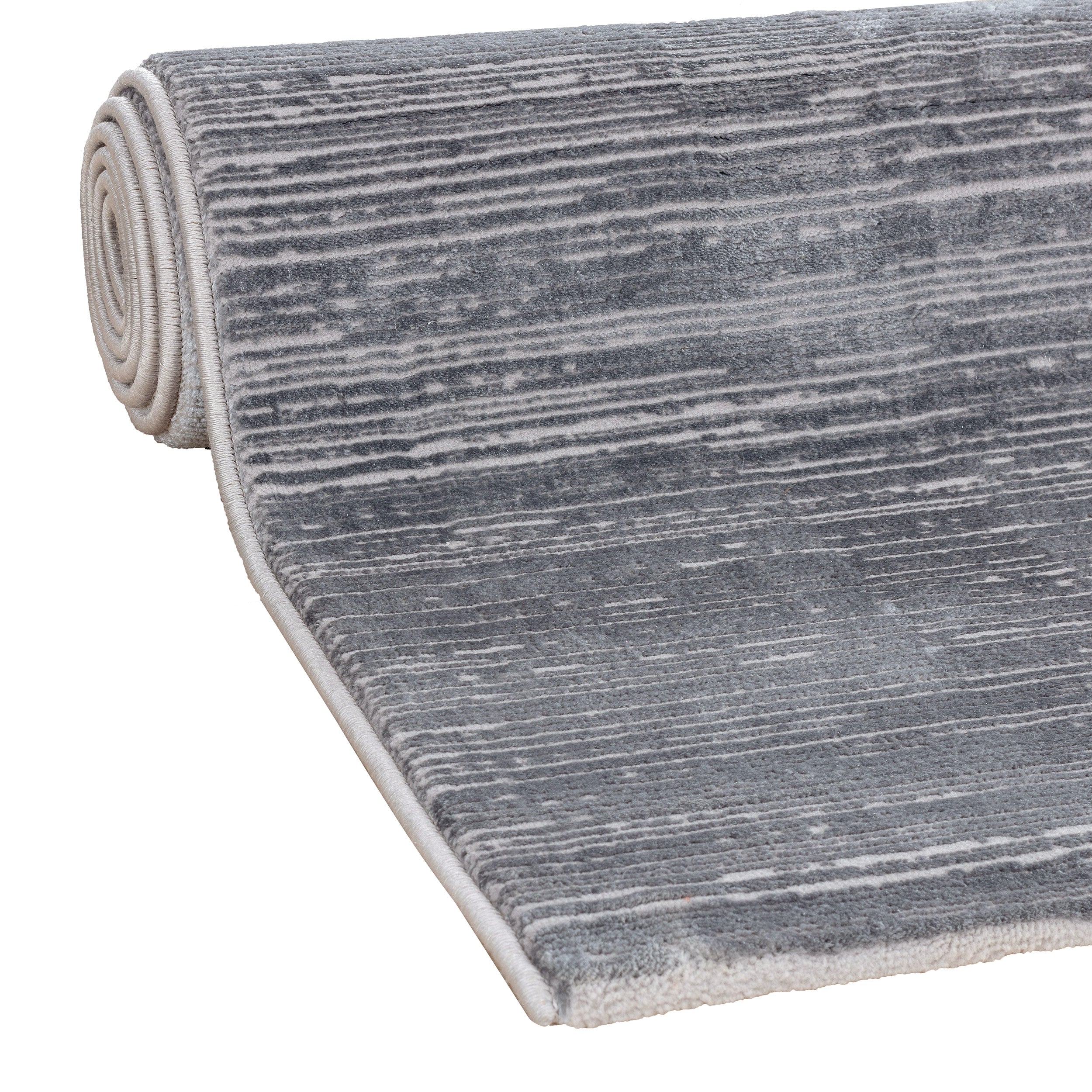 Sehrazat Premium Lima 5050 Collection Dark Grey - Moderner Designer Teppich mit 3D-Effekt