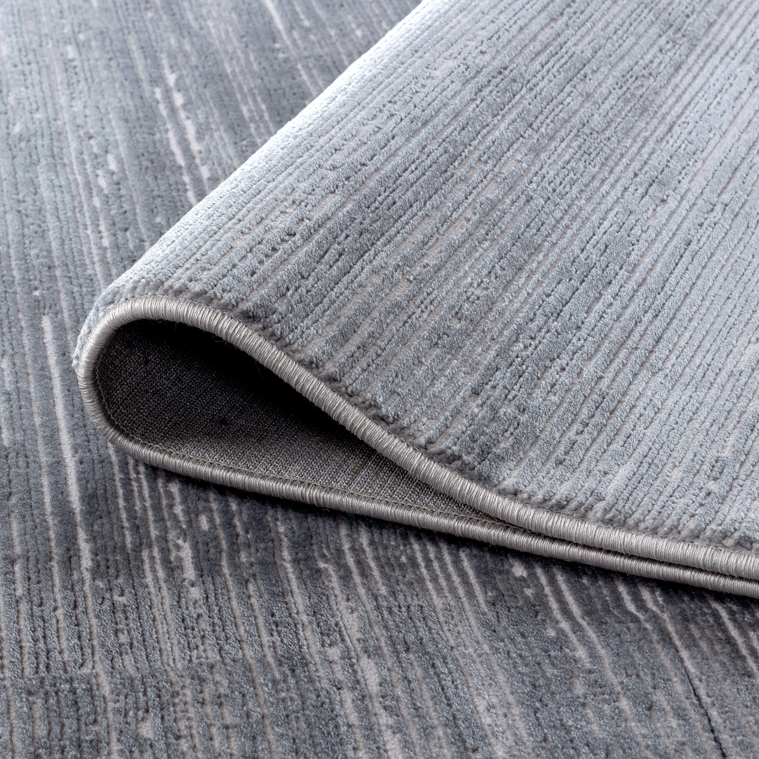 Sehrazat Premium Lima 5050 Collection Dark Grey - Moderner Designer Teppich mit 3D-Effekt