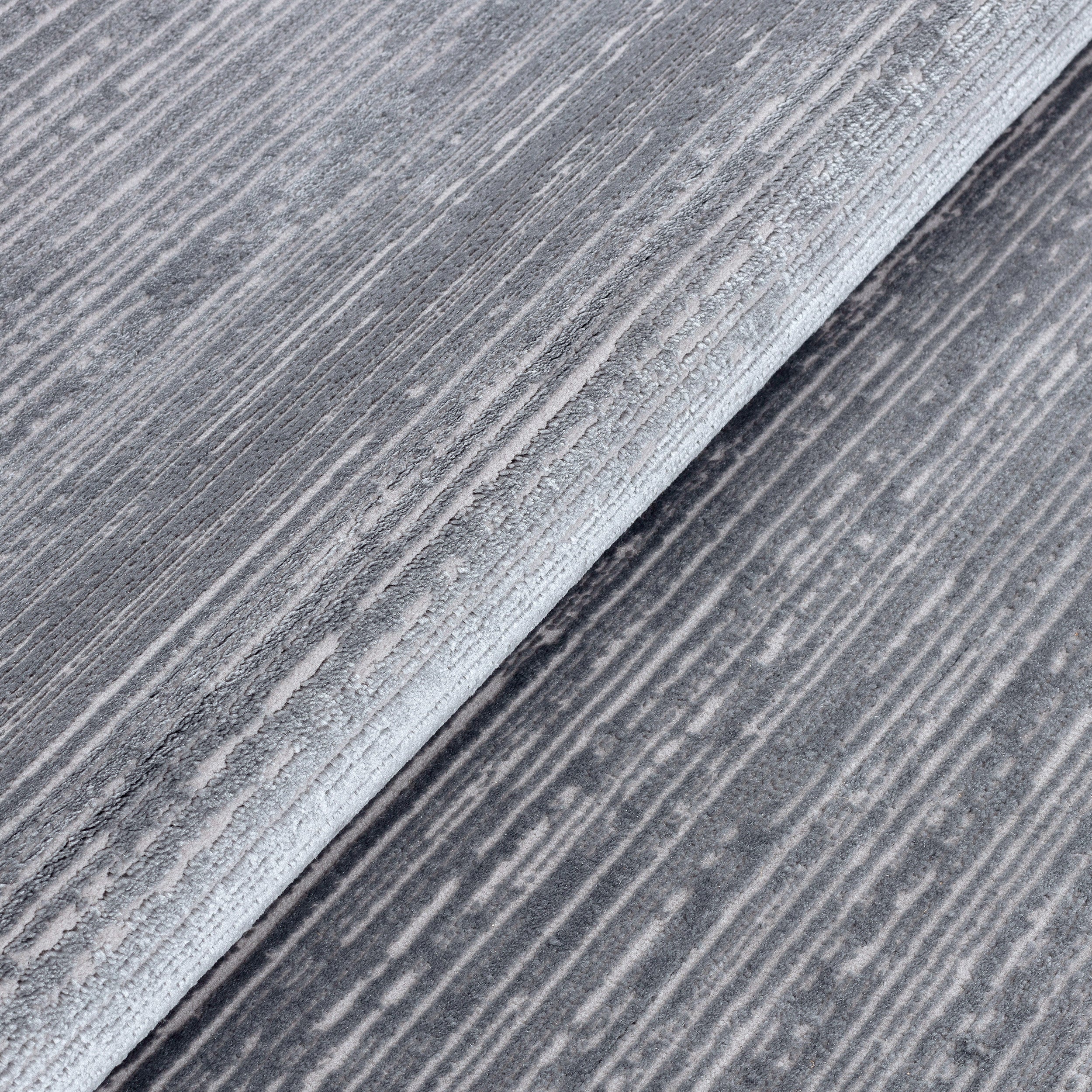 Sehrazat Premium Lima 5050 Collection Dark Grey - Moderner Designer Teppich mit 3D-Effekt