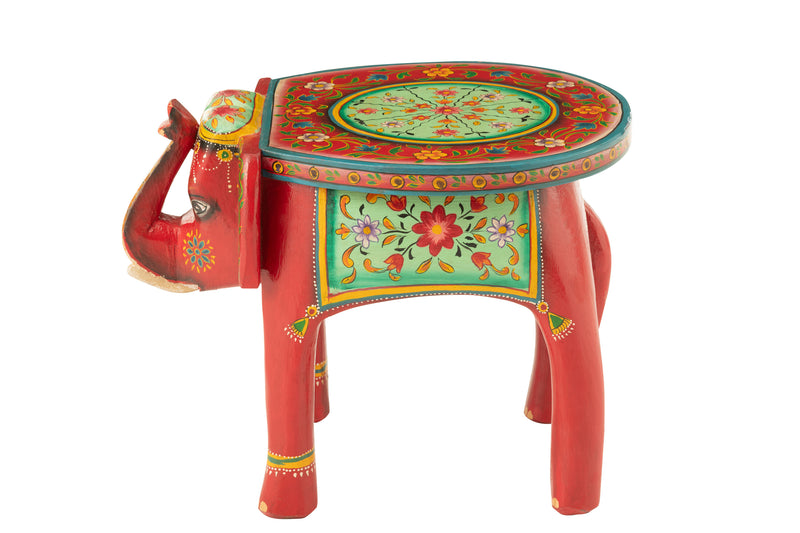 Handgefertigter Elefanten Hocker Mumbai – Exotisches Design aus Mango-Holz