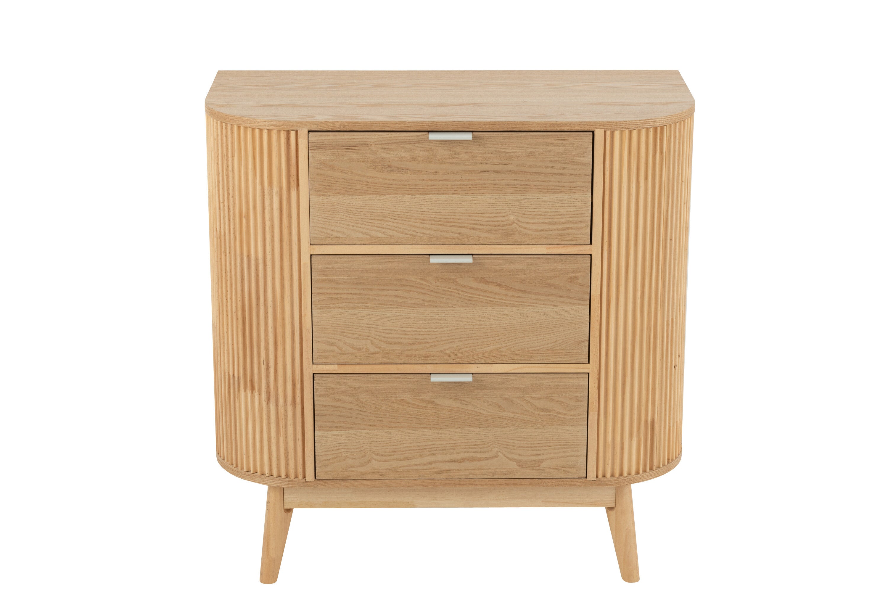 Schrank Rund MDF Kiefernholz Natur 80cm