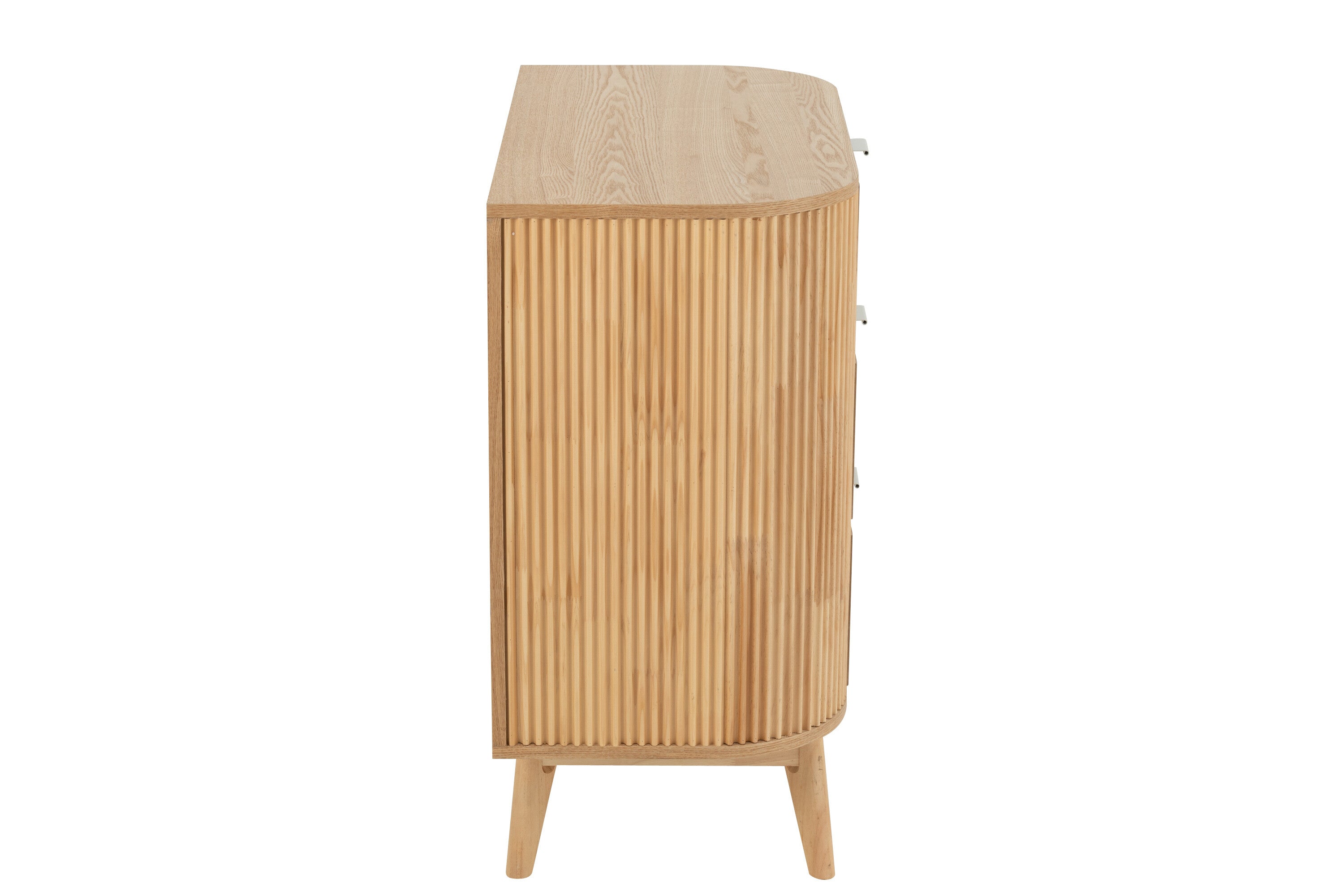 Schrank Rund MDF Kiefernholz Natur 80cm