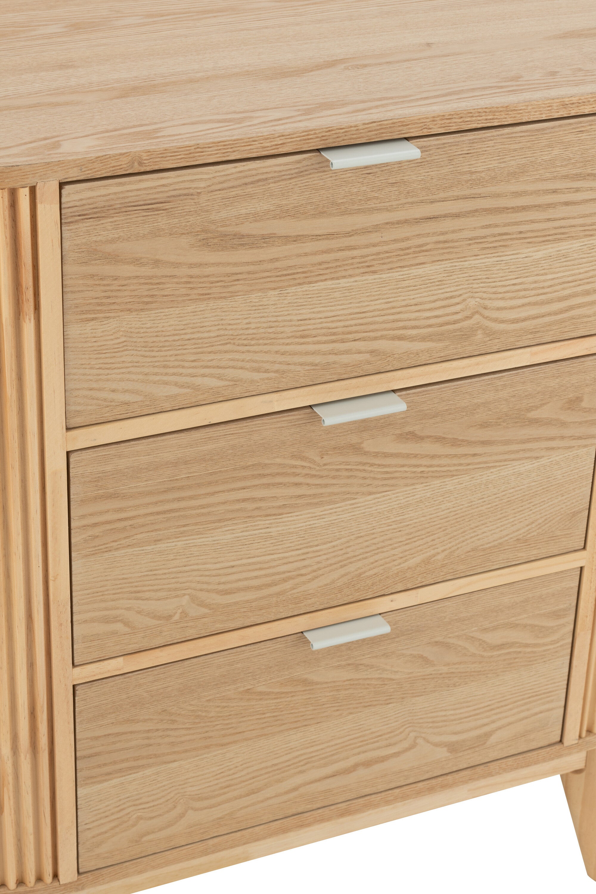 Schrank Rund MDF Kiefernholz Natur 80cm