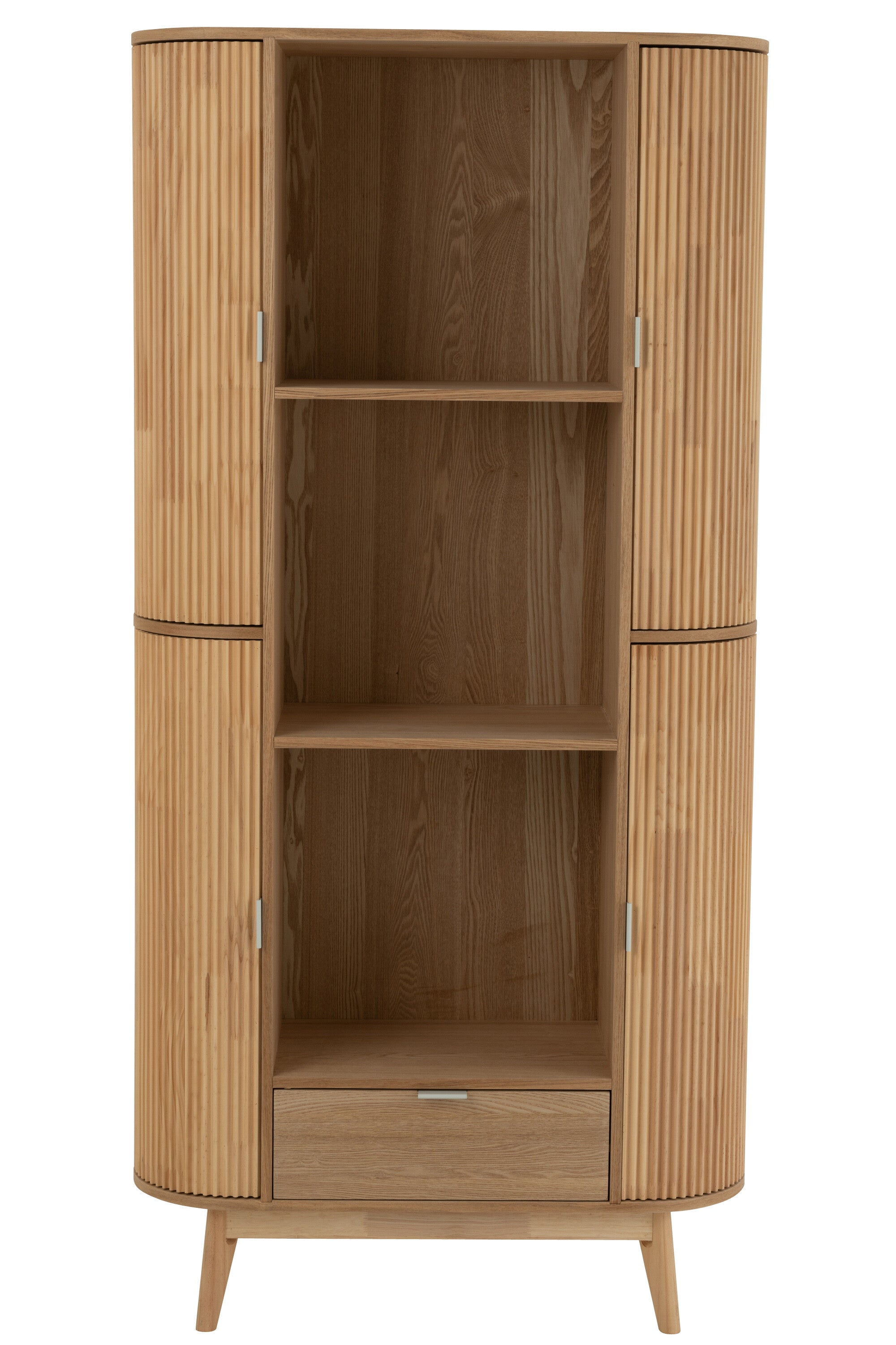 Schrank Rund MDF Kiefernholz Natur 80cm