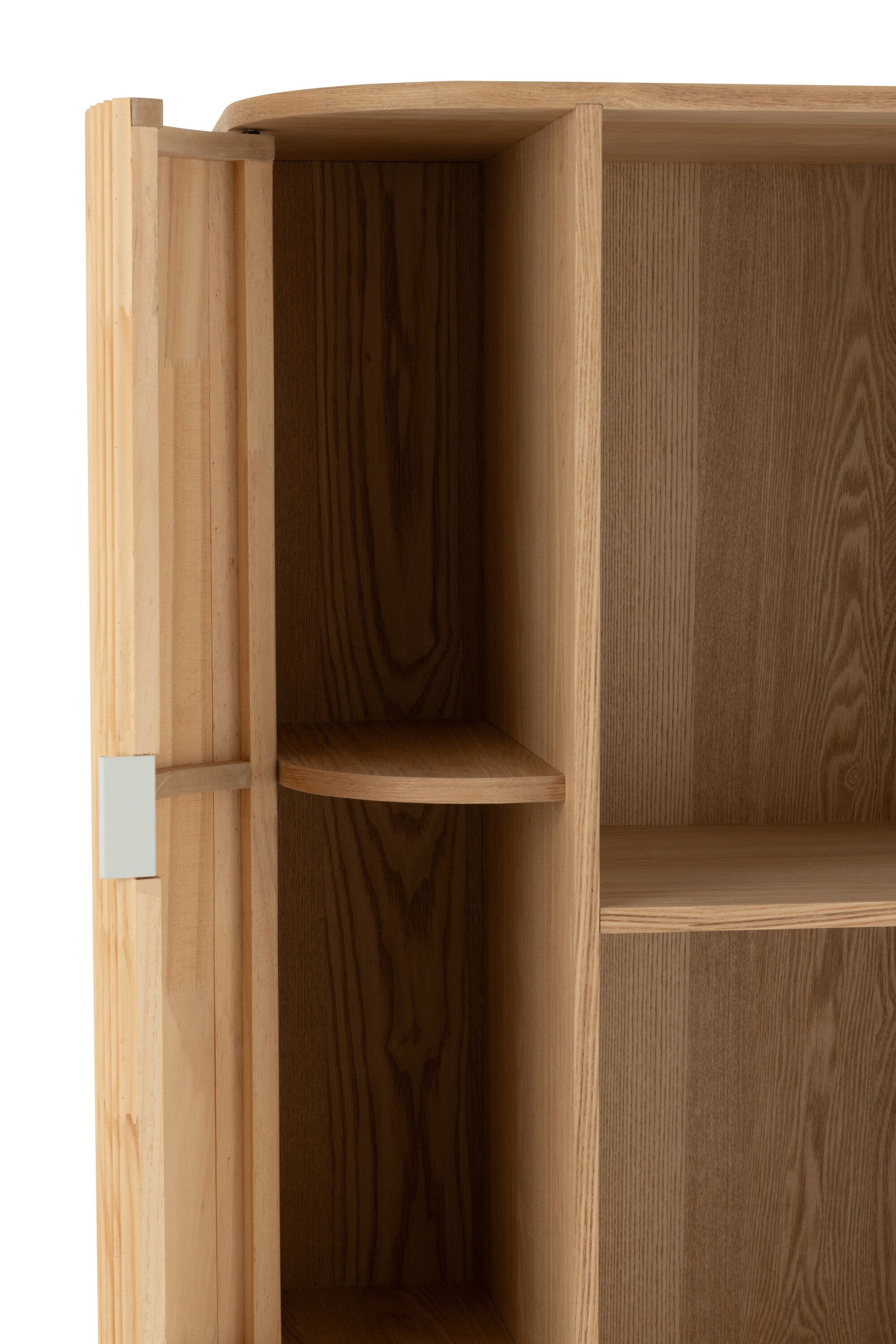 Schrank Rund MDF Kiefernholz Natur 80cm