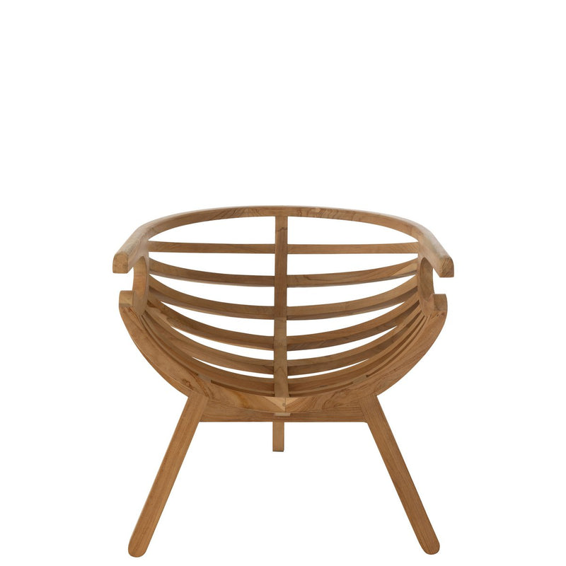 Design Sessel Krabbe aus Teakholz Natur