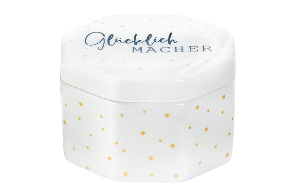 Happy Macher - Set of 6 porcelain jars in gift packaging
