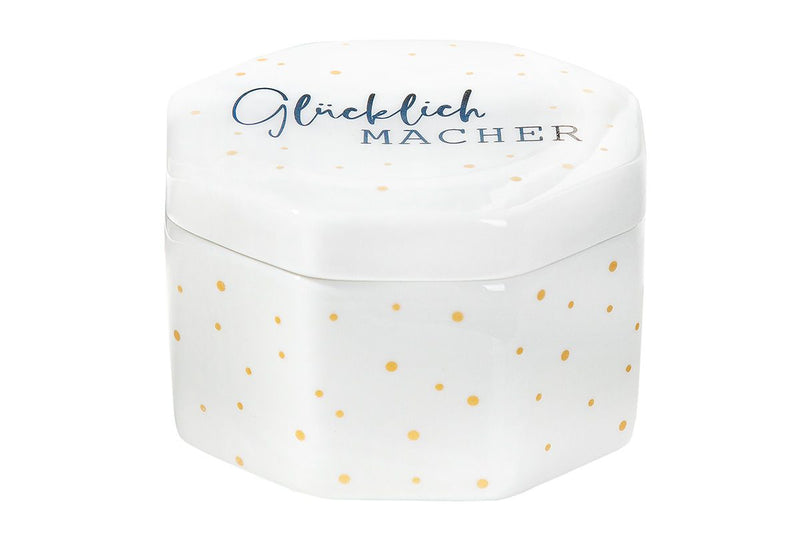 Happy Macher - Set of 6 porcelain jars in gift packaging