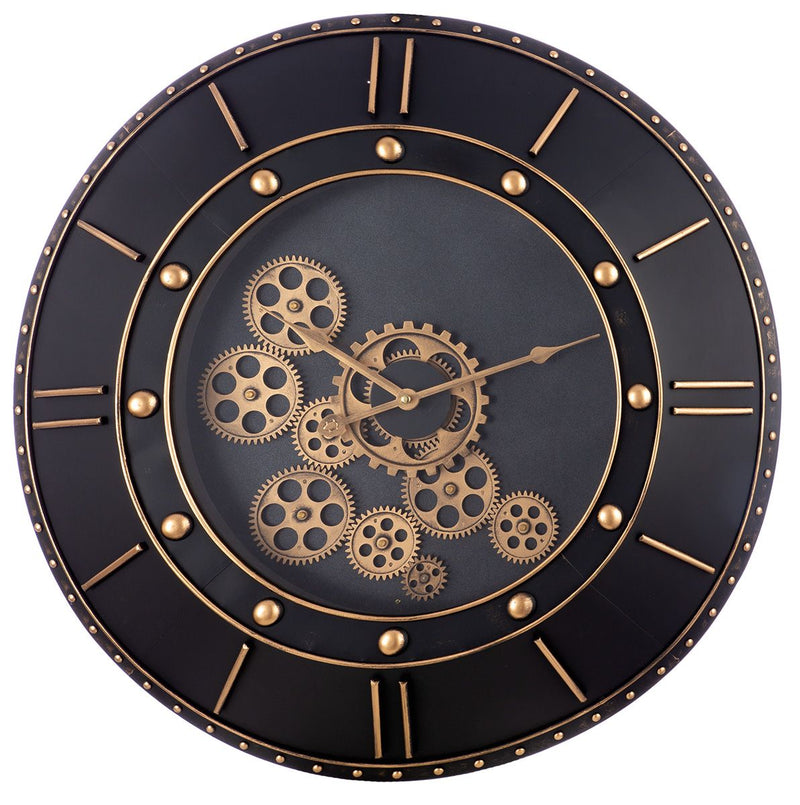Metal Wall Clock Columbia - Mechanical design meets timeless elegance