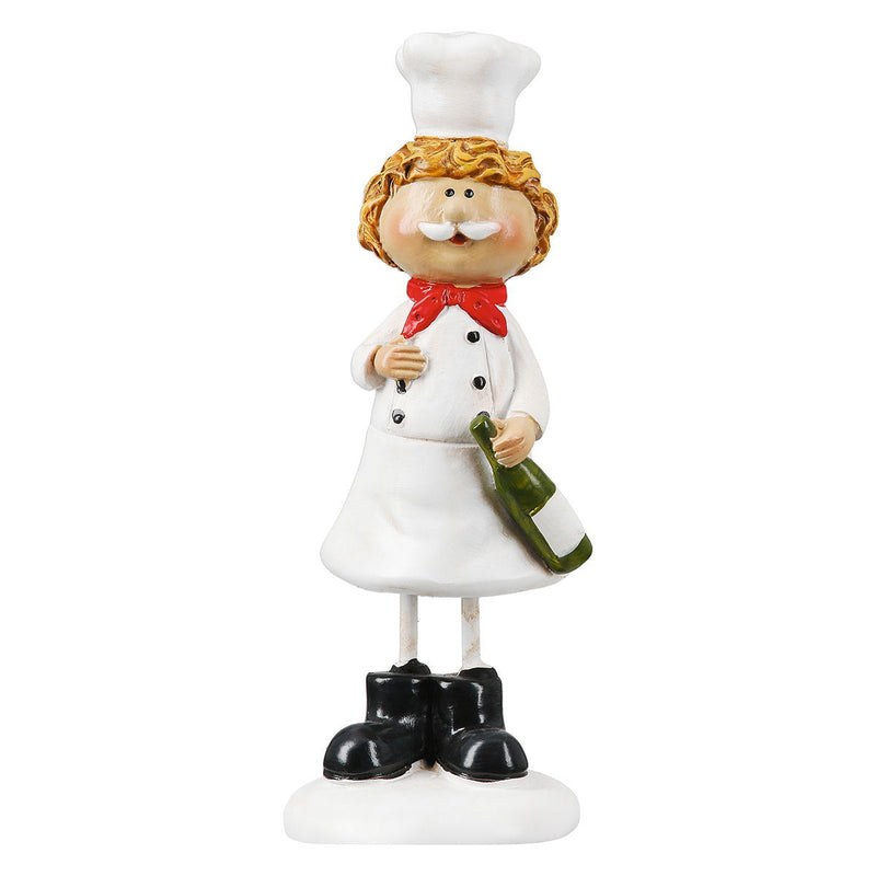 Dekofiguren Sternekoch 2er-Set – Lustige Kochfiguren für Küche und Gastronomie