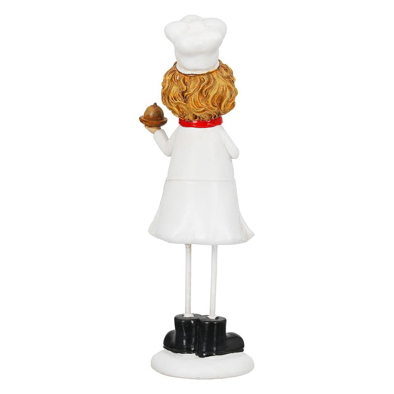 Dekofigur Sternekoch mit Torte – Lustige Küchenfigur für Deko & Geschenk