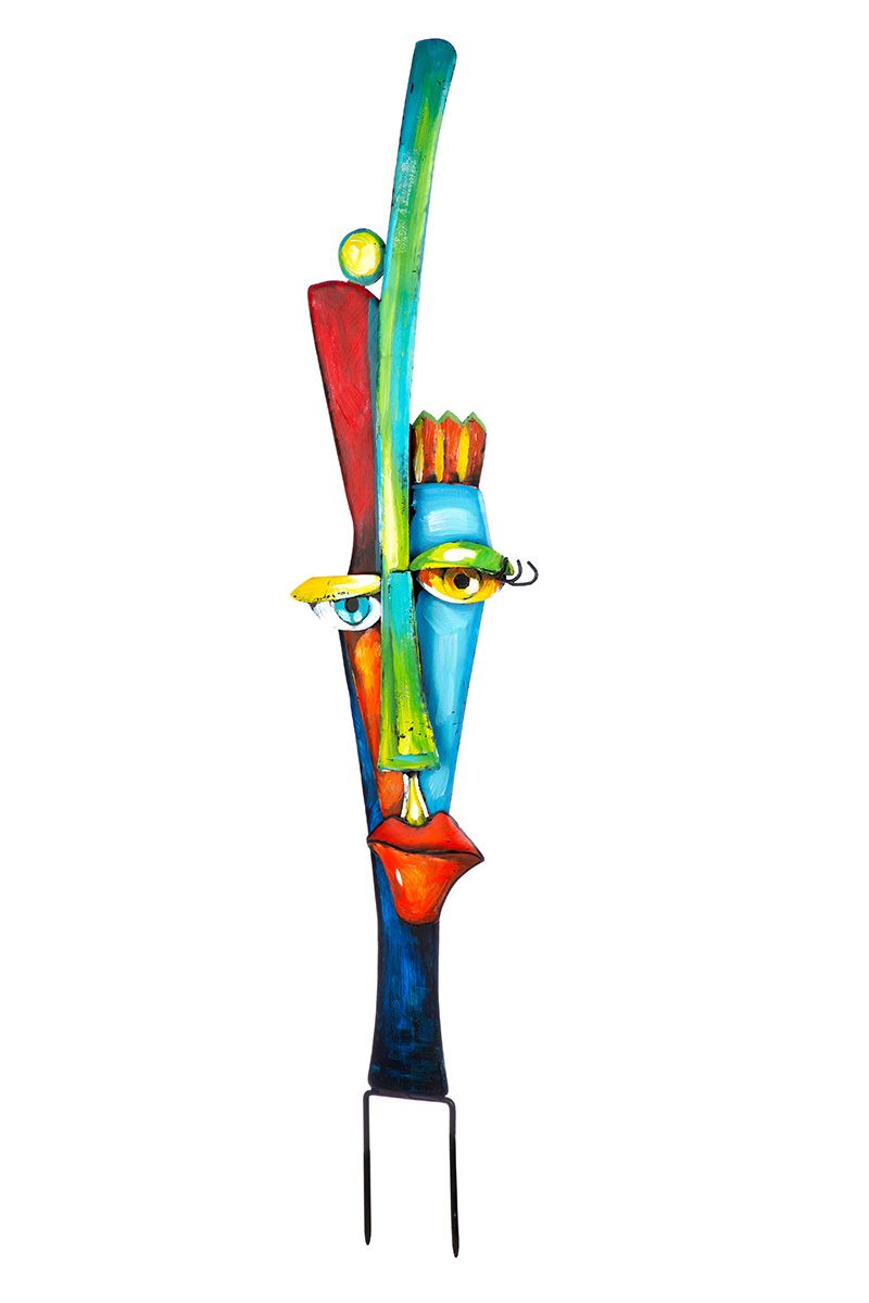 Alta Fronte Garden Stake – Abstract Colorful