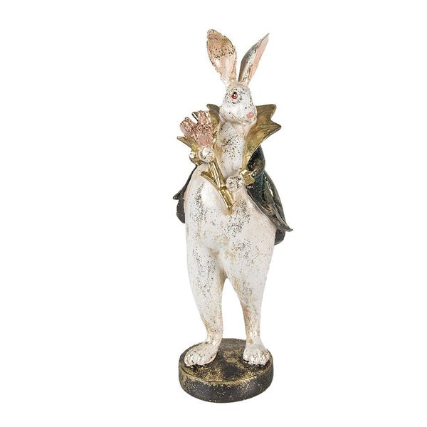 Decorative Statue Rabbit Beige 10x10x29 cm