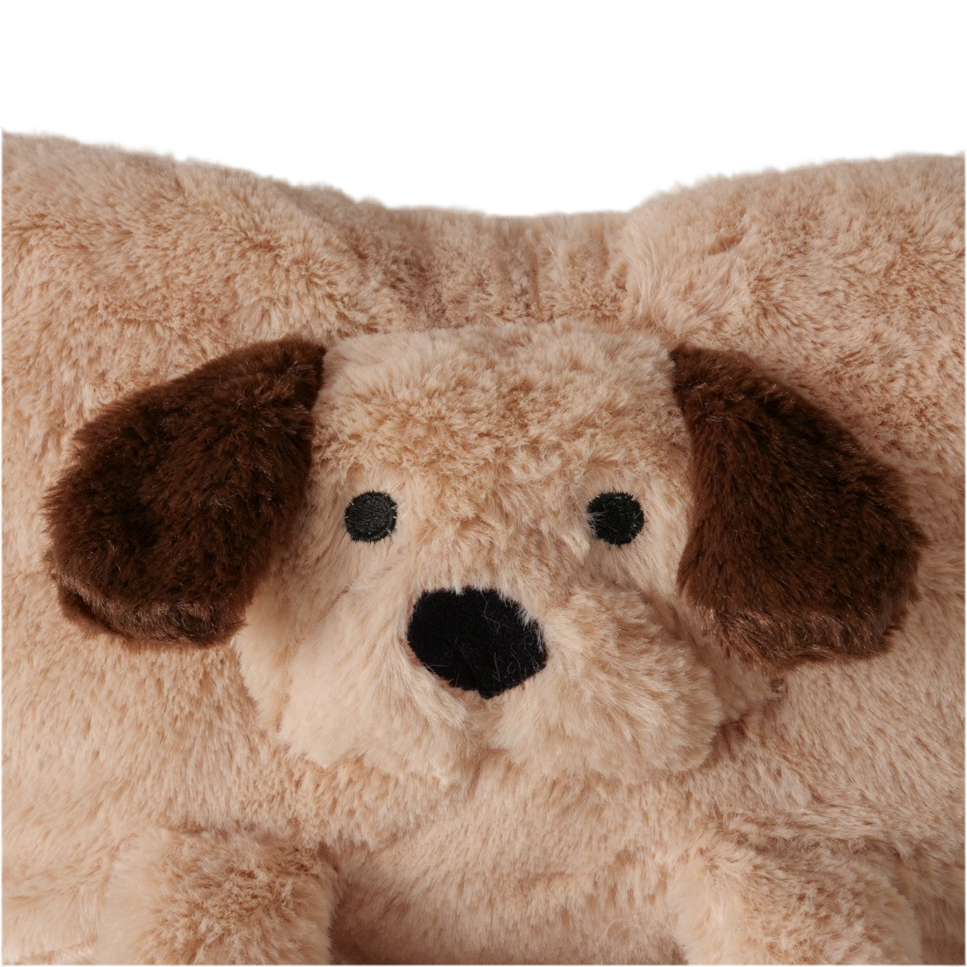 Noah Kuschelhund Kissen Mit Decke Hundemotiv 32cm Braun Weiß Plüsch