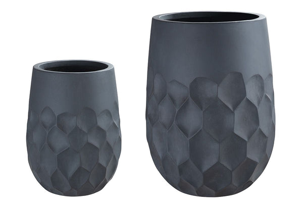 Glasvezel plantenbak Roca set van 2 - stijlvolle tuinaccenten voor uw plantenpracht