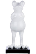 Skulptur Figur "Frosch" auf Marmorbasis Ein Meisterwerk handgefertigter Kunst in sieben leuchtenden Farbtönen.