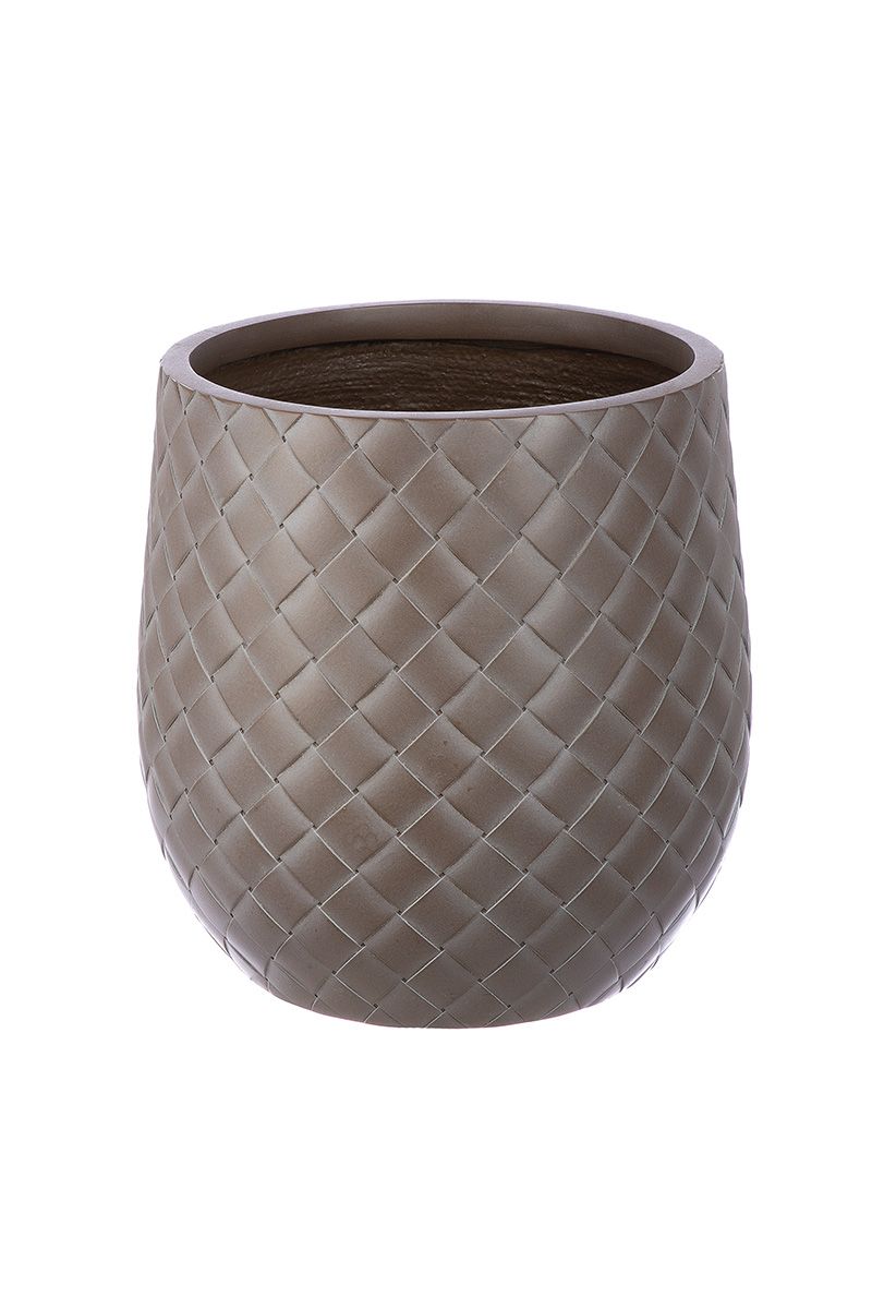 Pflanzgefäß 3er Set Tomar Fiberglas Braun Outdoor