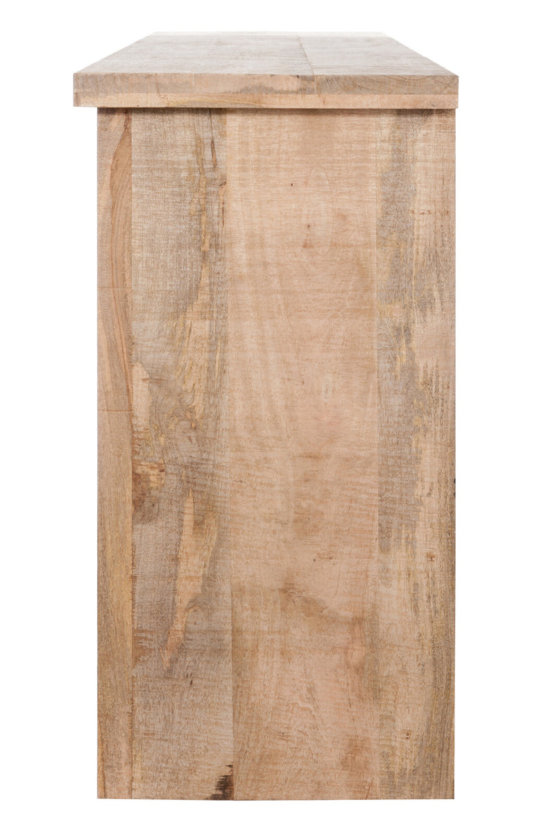 Op maat gemaakte "Naturell" bar - echt hout met 3 lades, werkblad en 3 planken