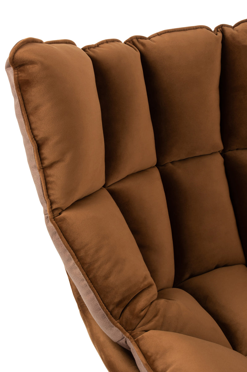 Chair Relax Comfortable textile metal chair with cushion, in 4 attractive colors