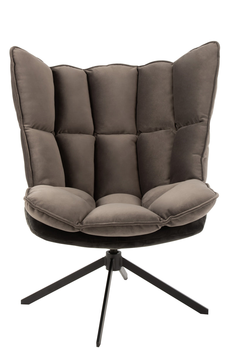 Chair Relax Comfortable textile metal chair with cushion, in 4 attractive colors