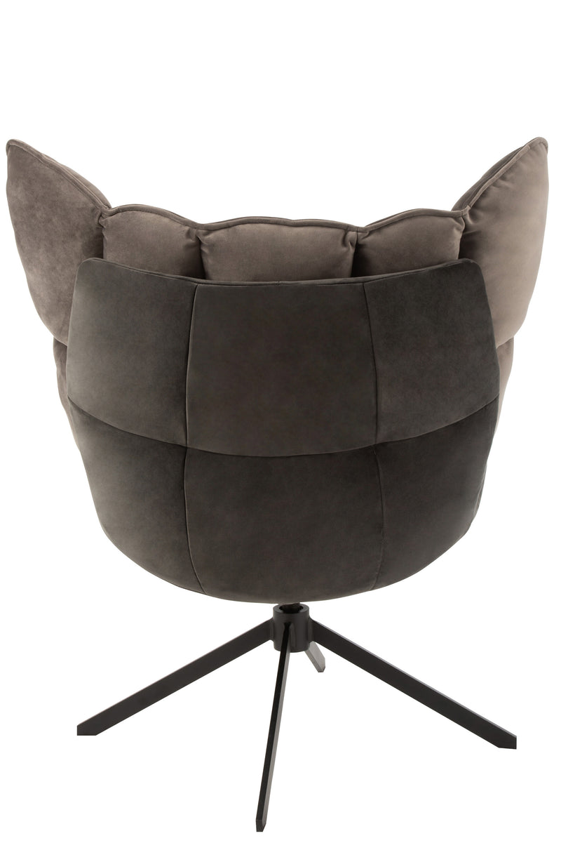 Chair Relax Comfortable textile metal chair with cushion, in 4 attractive colors