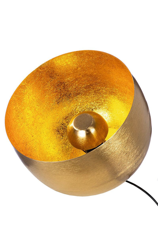 Metall Bodenlampe "Meteo" in Goldfarben/Messing-Optik - Ein Hauch von Luxus für Ihr Interieur 35cm