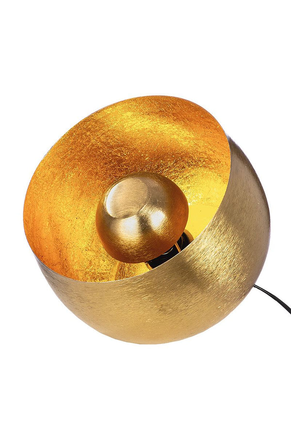 Metall Bodenlampe "Meteo" in Goldfarben/Messing-Optik - Kompakte Eleganz für Ihr Zuhause 25cm