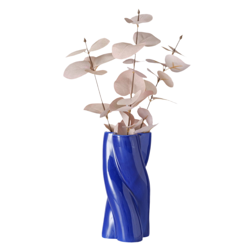 Vase Jupiter, handmade ceramics, exclusive design by BOLTZE, blue