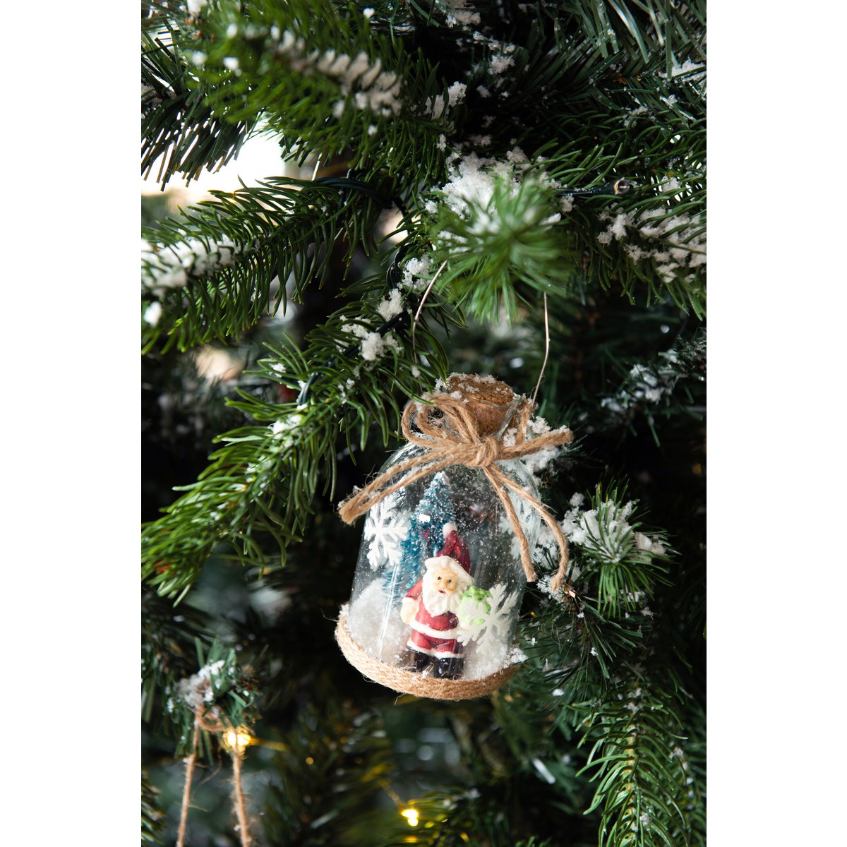 J-Line Christmas ornament – ​​glass – transparent