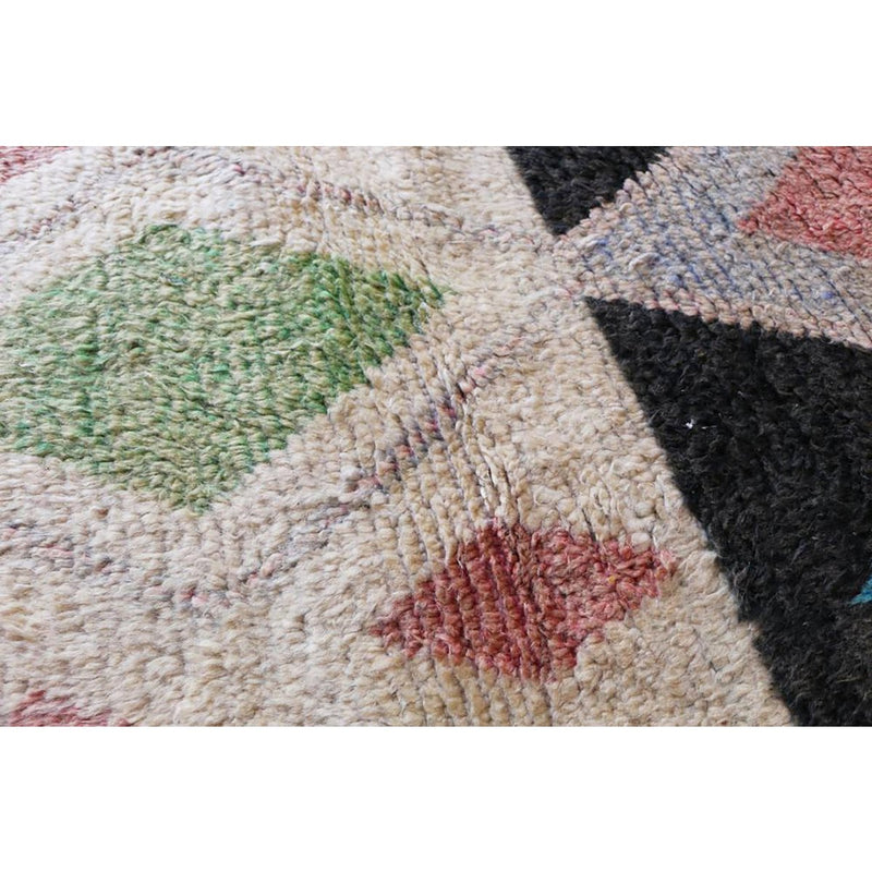 Farbenfroher Berber-Boujaad-Flurteppich, 89 x 492 cm