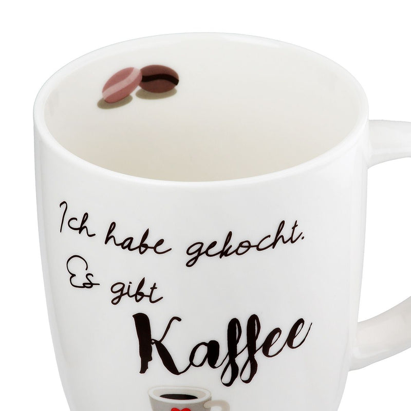 Set of 6 cups I have cooked. There is coffee – bone china in white