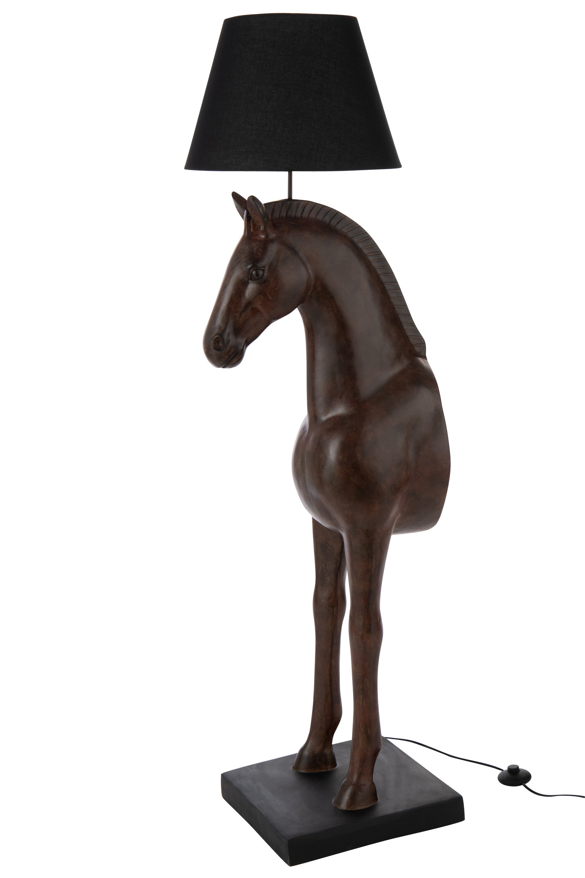 Stehlampe Pferd Vorderseite Dunkelbraun 153 cm