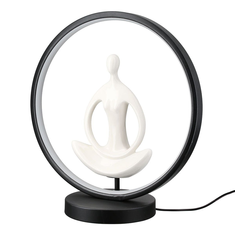 LED decorative object yoga woman in lotus position with USB connection