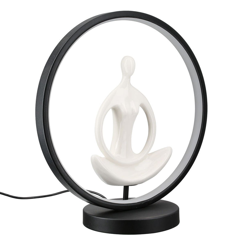 LED decorative object yoga woman in lotus position with USB connection