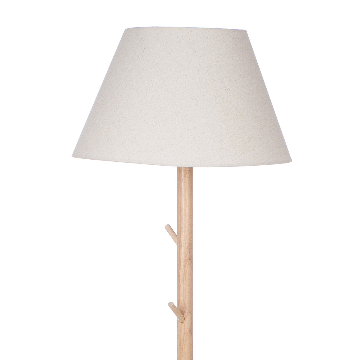 Haderup Stehleuchte mit Tisch und Haken Holz Naturfarben 159cm