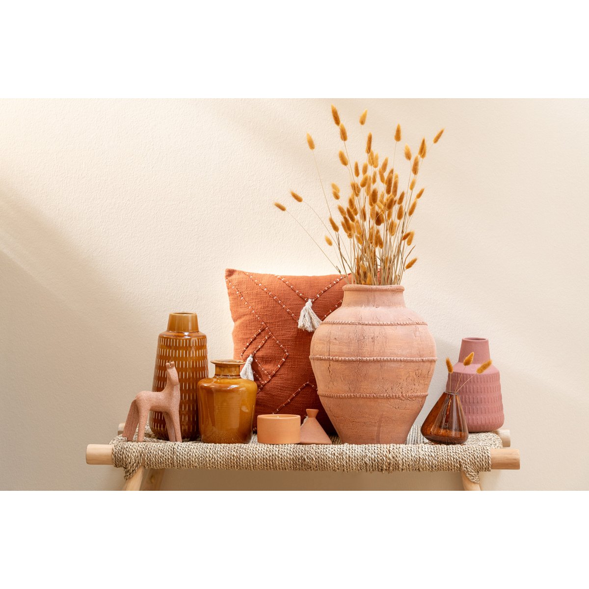 Decorative Figure Horse Set Modern Resin Terra 3-piece