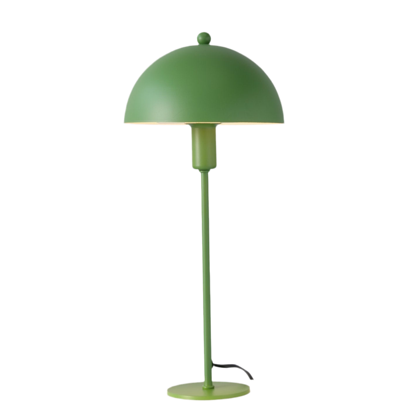 Table Lamp Petunia Metal Green Matt Retro Design