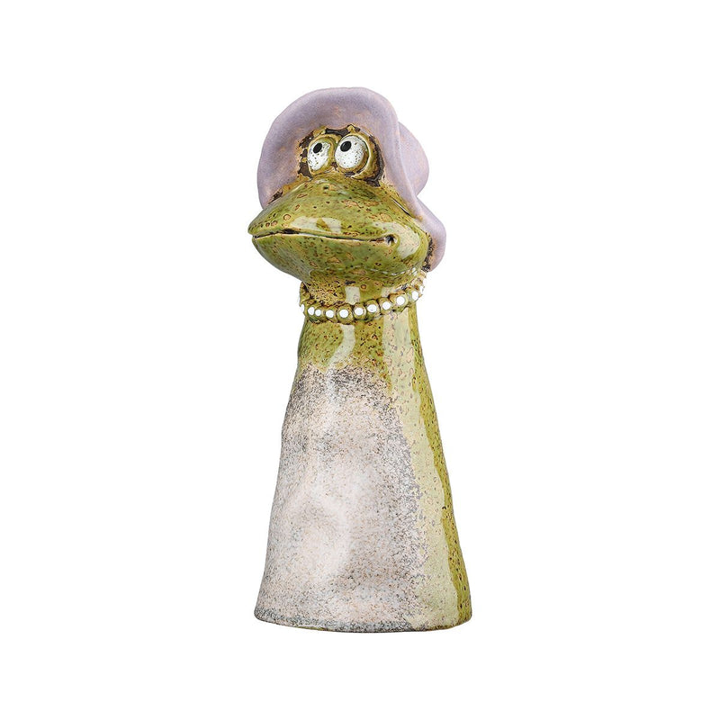 Zaunfiguren Froschpaar Lilly & Max Keramik Grün 22 cm