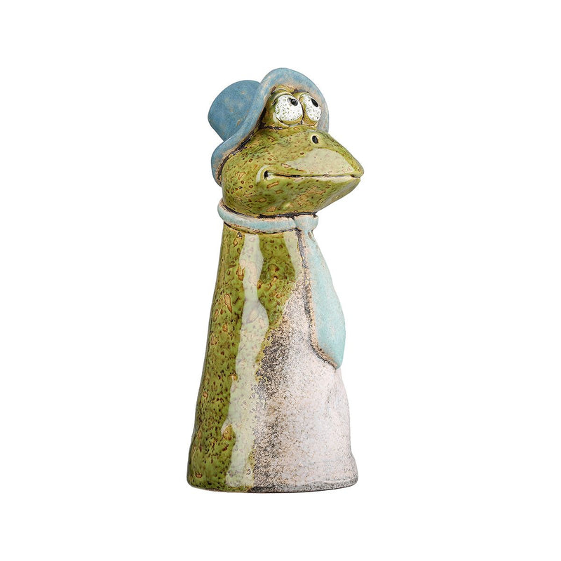 Zaunfiguren Froschpaar Lilly & Max Keramik Grün 22 cm