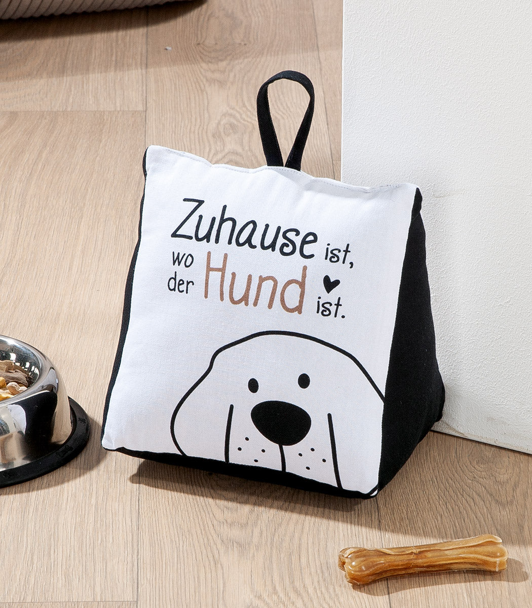 Türstopper Hundebande Dreieck Zuhause Hund Spruch