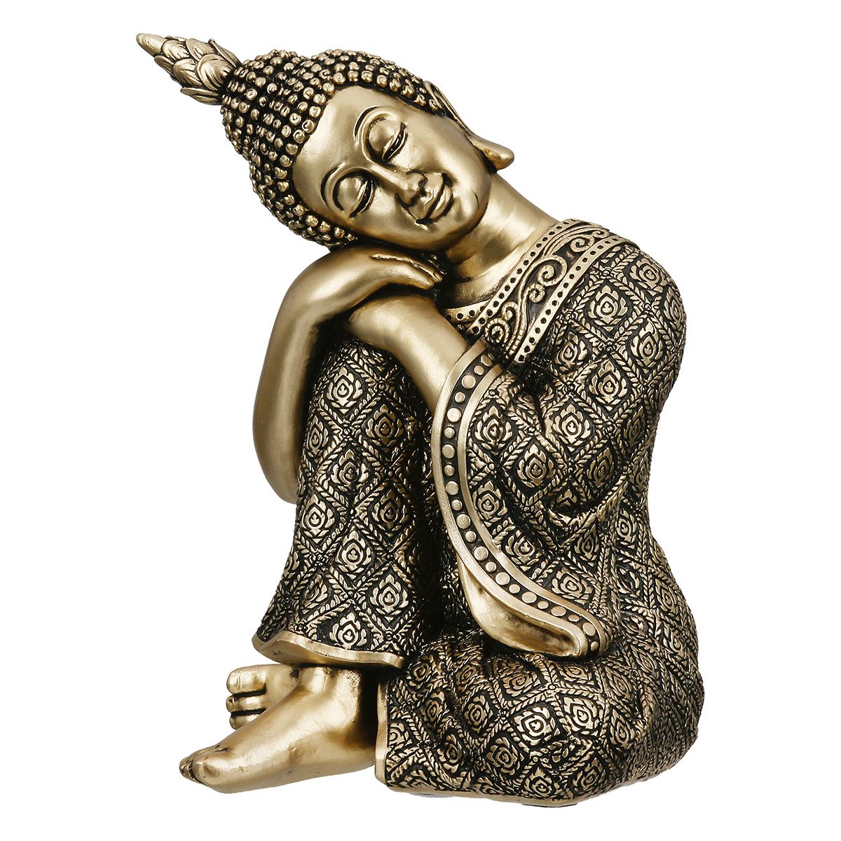 Buddha Figur Samadhi Gold 17cm