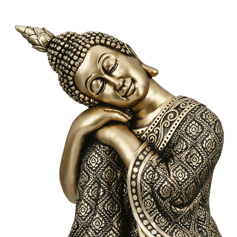 Buddha Figur Samadhi Gold 17cm